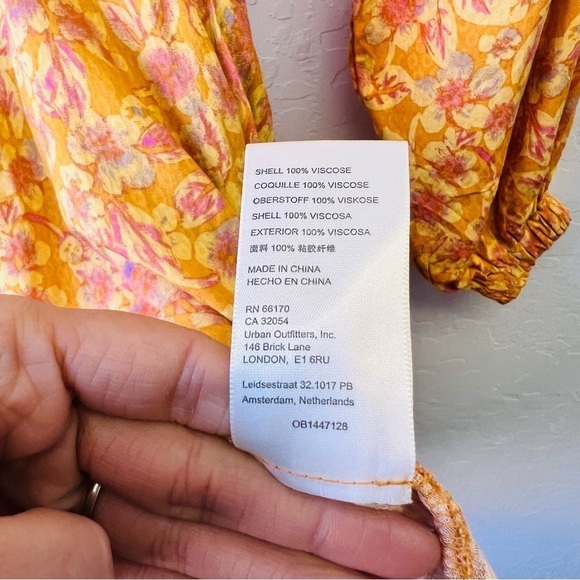 Free People Yellow Floral Dress XS - Picture 7 of 10